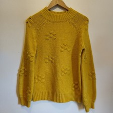 Falmer Heritage Yellow Autumn Winter Jumper Size 10