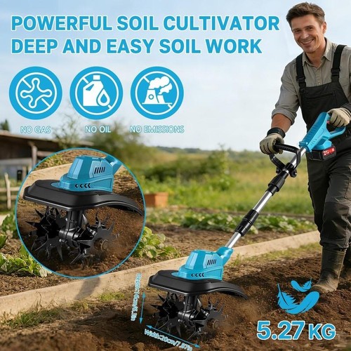 Battery cordless tiller - 2,