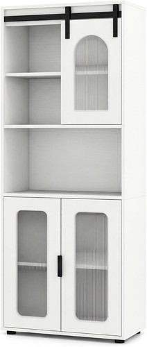 Larder cupboard white 150cm - larder,