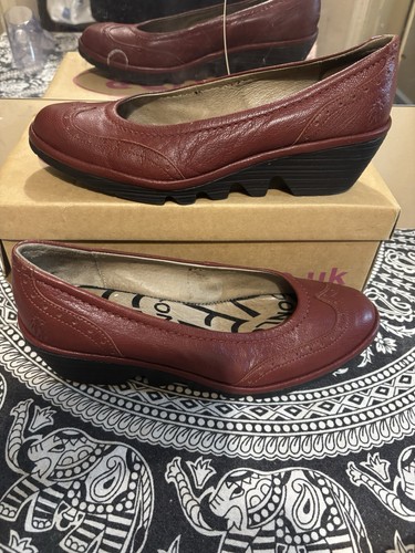 Fly london burgundy leather - fly,