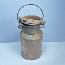 MILK CHURN H&H One Gallon Copper Drum 2.7kg 12" T. Auth. Antique Rustic Patina