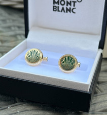 Montblanc Cufflinks Meisterstück the Origin Collection green RRP £245.00