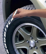 Sumex White Wall Car & Motorbike Rubber Wheel Tyre Dressing Lettering Paint Pen 