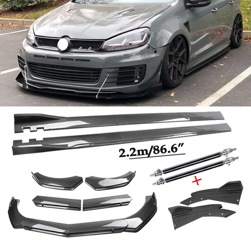 Carbon fiber front bumper - bumper, lip