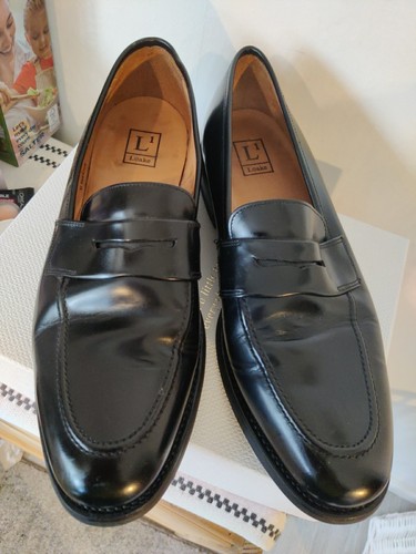 Mens loake black leather - mens,
