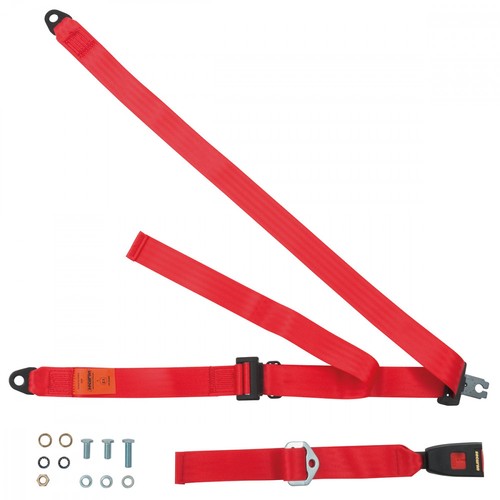 Rear static seat belt - seat,