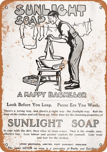 Metal sign 1907 sunlight - -,