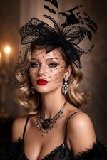 1920s Gatsby Style Black