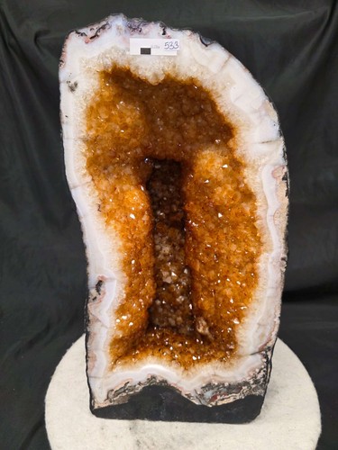 Tall citrine geode 533 - tall,