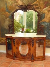 WALNUT CHIFFONIER CARVED