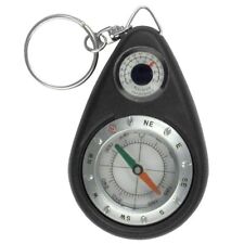 Survival Compass and Thermometer Keychain Tool (CS-177) with Keyring. Ships Free