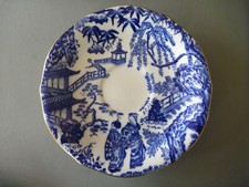 Royal Crown Derby Mikado Saucer 14.5 cm - Blue Gilt (Blue B/S c1950's)
