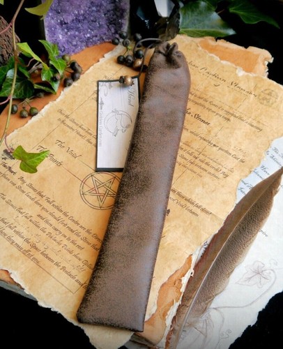 Handmade brown faux - ,