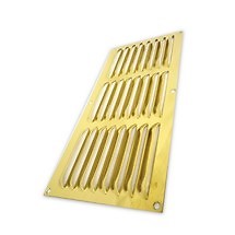 Louvre vent brass 6 - brass, 6"