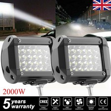 Pair 2000W LED Work Light Bar