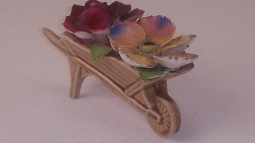 Vintage china wheelbarrow - vintage,