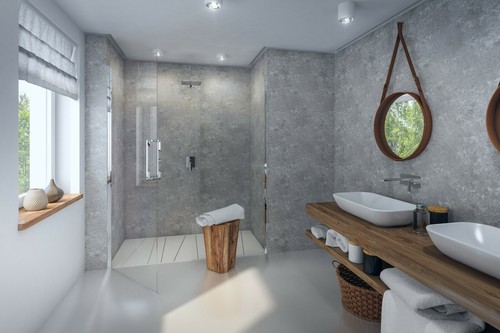 Concrete grey matt 8mm - concrete,