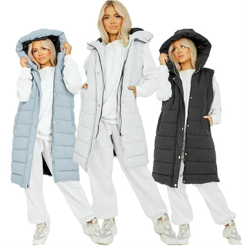 Ladies women hooded puffer - women's,