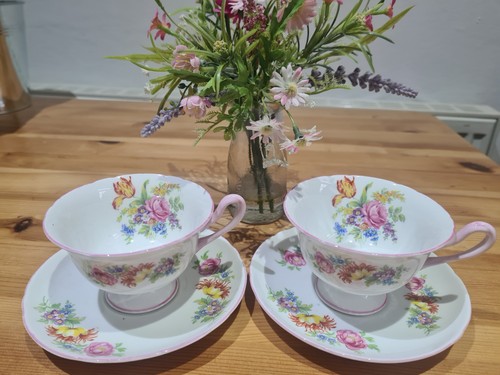 Shelley england vintage cups - vintage,