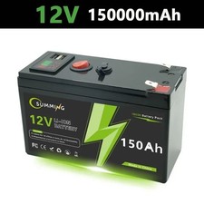 LiFePO4 12V 150Ah Rechargeable