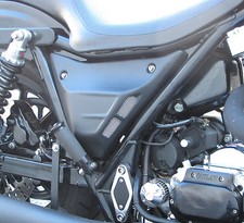 OUTLAW ORIGINAL VENTED FXR SIDE COVERS 82-94 FXR 99-00 BLACK HARLEY