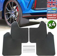 UK Wide Body Car Van Mudflaps Mud Flaps Guard Fender Kit Universal W/Clips Rally