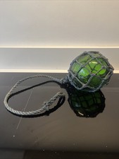 Vintage green glass fishing