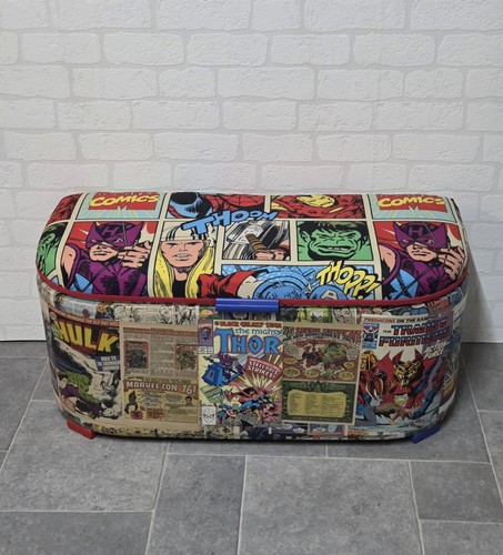Marvel comic decorated toy box - marvel,