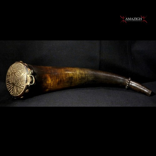 Antique zulu powder horn - antique,