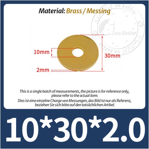Flat washers form brass - flat,