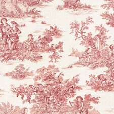 Textiles français Toile de Jouy Fabric (La Grande Vie Rustique) Red