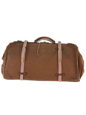 Vintage Brown Canvas Duffel