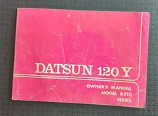 Original 1970s Datsun 120Y B210 series  owner's manual 