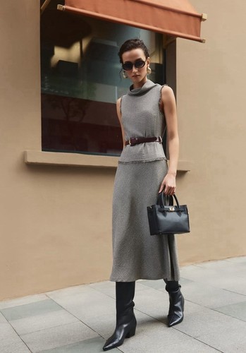Zara woman textured belted - zara,