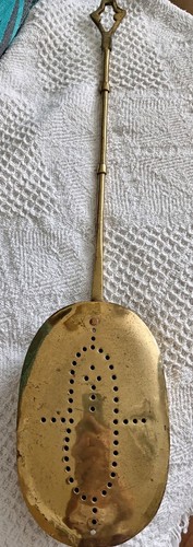Vintage brass roast chestnut - brass,