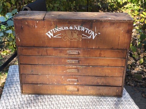 Vintage winsor newton wooden - winsor,