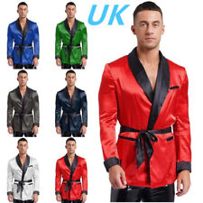 UK Men's Silky Satin Smoking