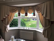Fenwick Curtains with swags