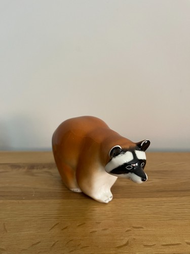Lomonosov raccoon figurine - lomonosov,