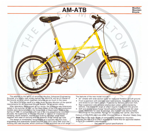 1988 moulton atb bicycle - moulton, am-atb