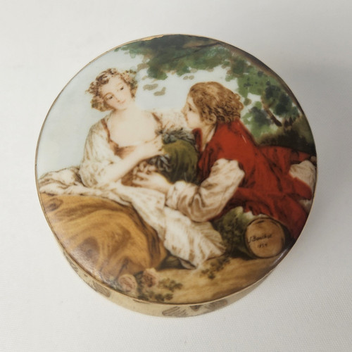 Vintage porcelain hinged - vintage,