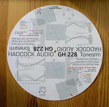 Cartridge Alignment Protractor for Hadcock GH 228 Tonearm