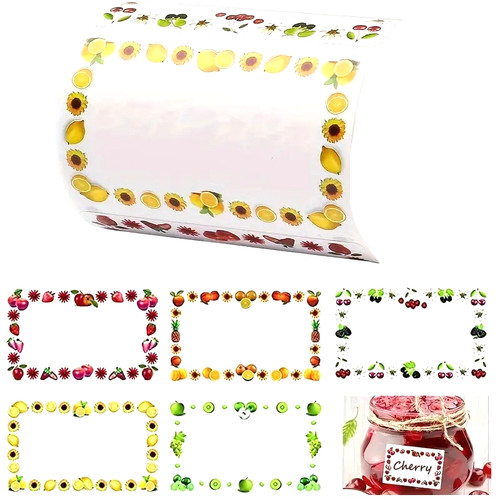 Fruit labels 5cm - labels, jam