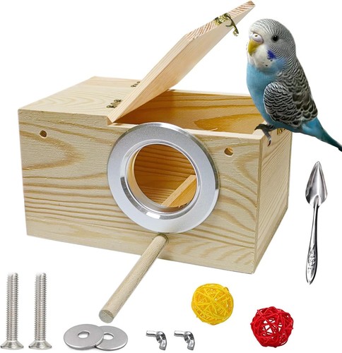 Wooden bird nest box for - wooden,
