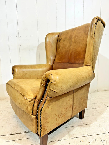 Vintage wingback armchair - vintage,