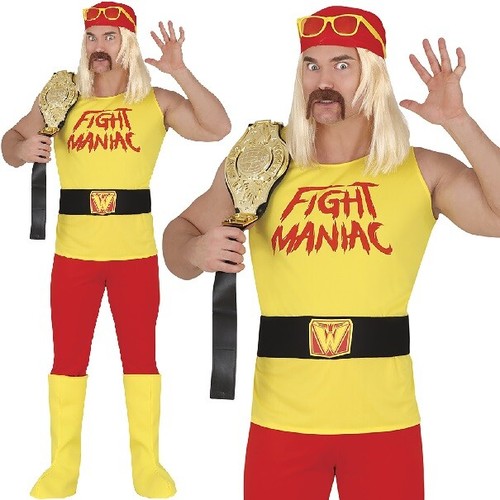 Mens 80s retro wrestler - 80s, fancy