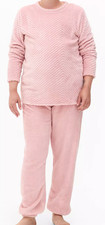 Ladies Pink Fleece Pyjamas