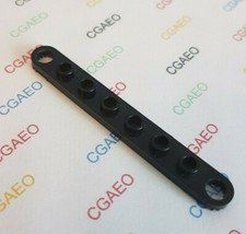 1 x LEGO Technic 4442 Plate 1 x 8 with Toothed Ends BLACK