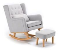 A GRADE - BABYMORE LUX NURSING CHAIR - GREY