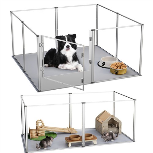 Durable clear dog - clear, playpen